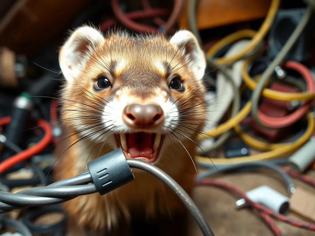 Dlaczego kuna gryzie kable?