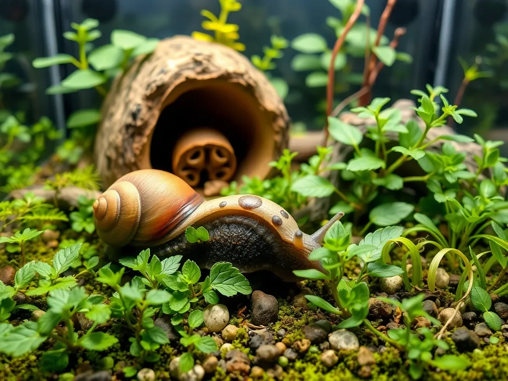 Jak urządzić terrarium dla ślimaka afrykańskiego?