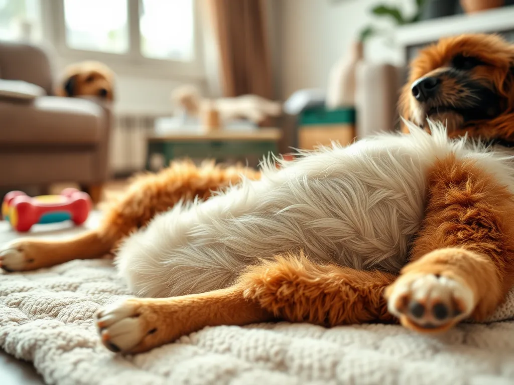 Jak wygląda wzdęty brzuch u psa?